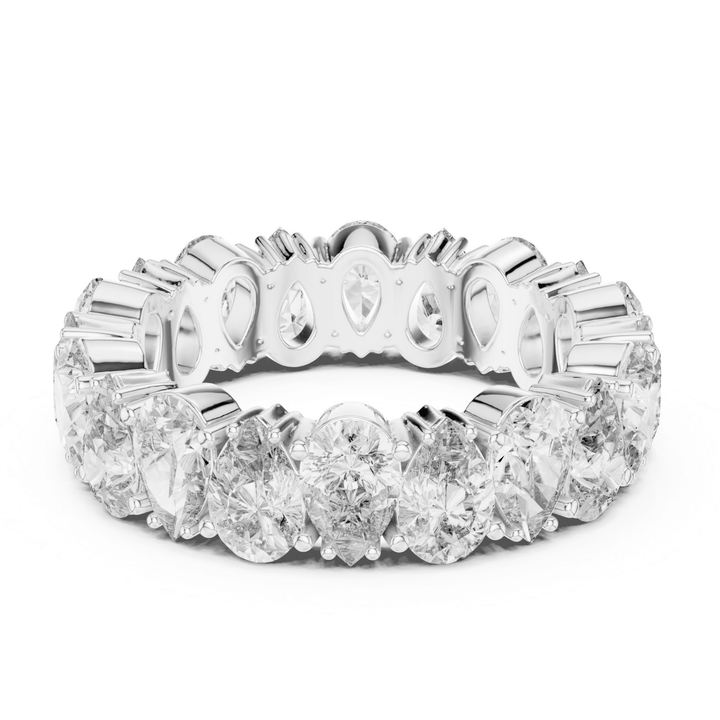 Pear 5 ctw Diamond Eternity Band - B1128 in Wedding Bands by 18 KARATS INC.