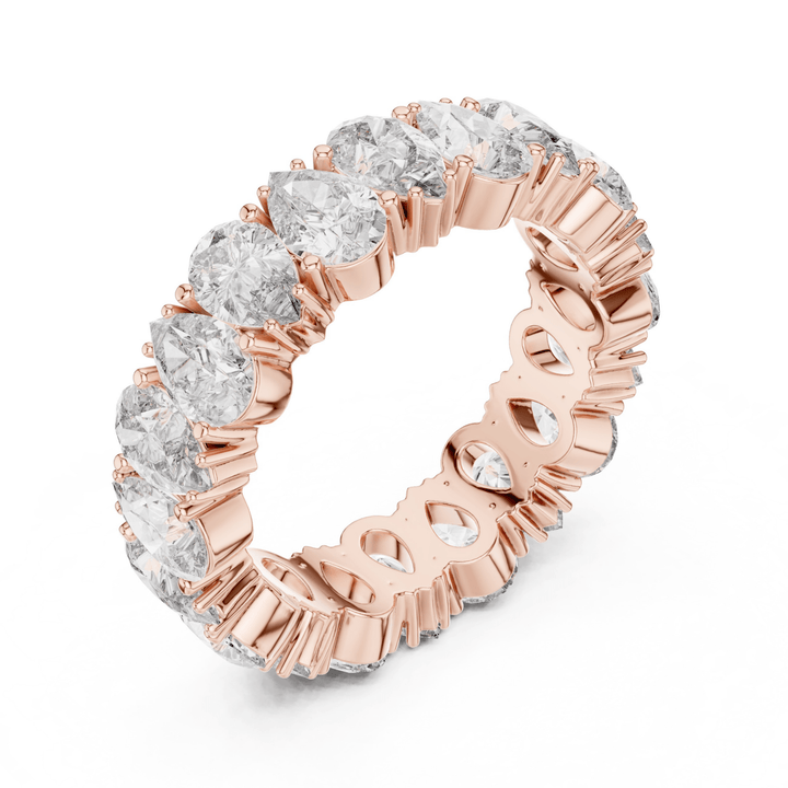 Pear 5 ctw Diamond Eternity Band - B1128 in Wedding Bands by 18 KARATS INC.