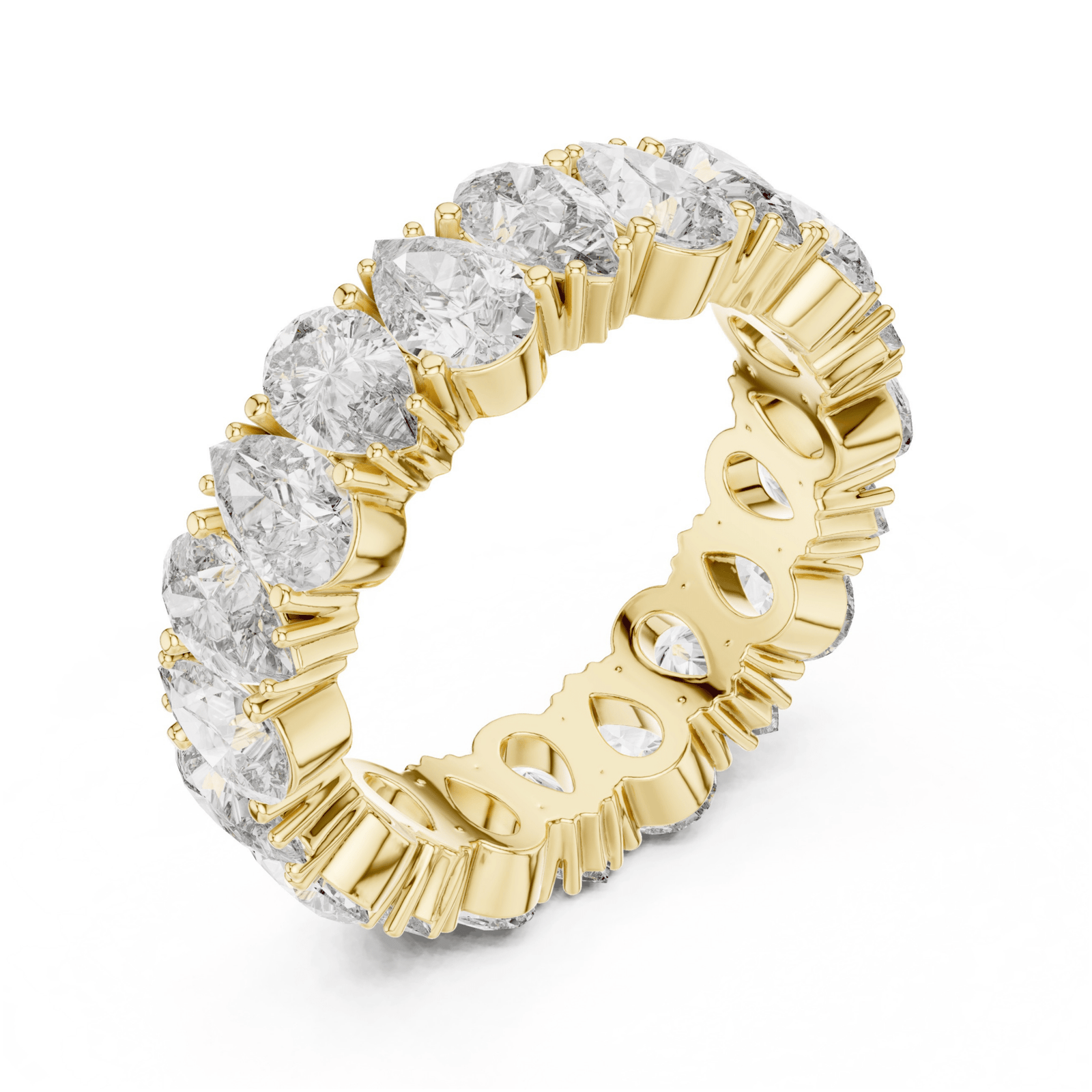 Pear 5 ctw Diamond Eternity Band - B1128 in Wedding Bands by 18 KARATS INC.