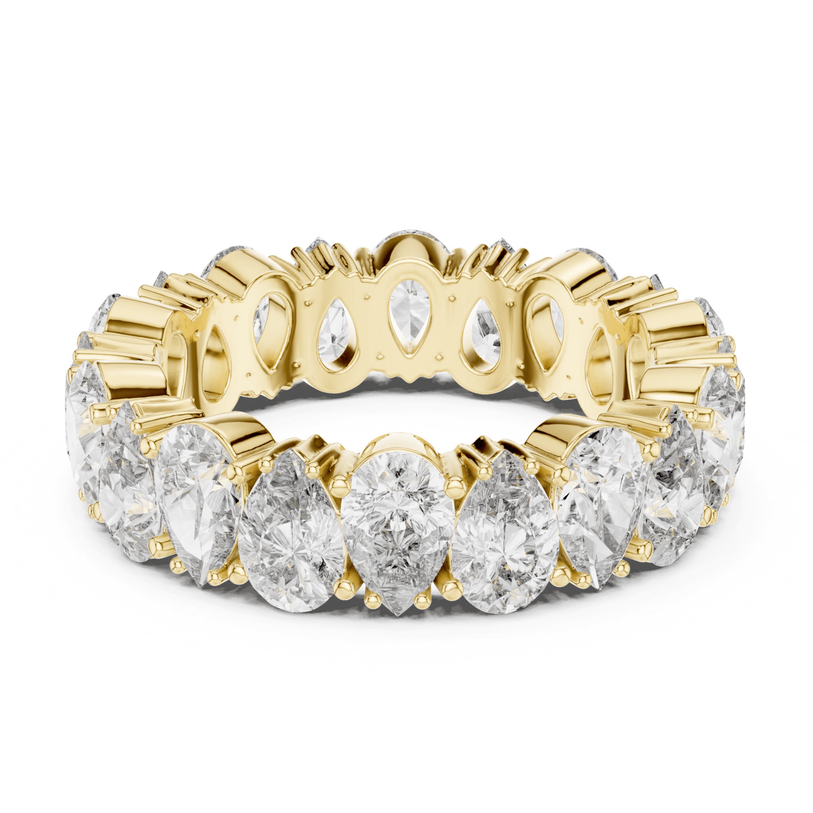 Pear 5 ctw Diamond Eternity Band - B1128 in Wedding Bands by 18 KARATS INC.