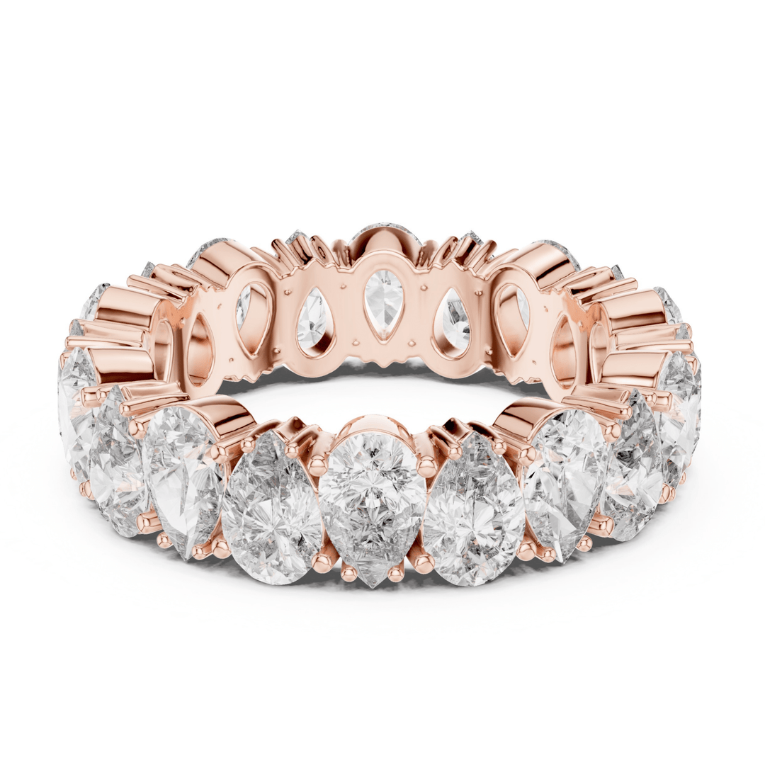 Pear 5 ctw Diamond Eternity Band - B1128 in Wedding Bands by 18 KARATS INC.