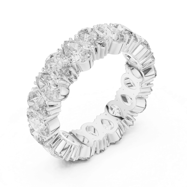 Pear 5 ctw Diamond Eternity Band - B1128 in Wedding Bands by 18 KARATS INC.