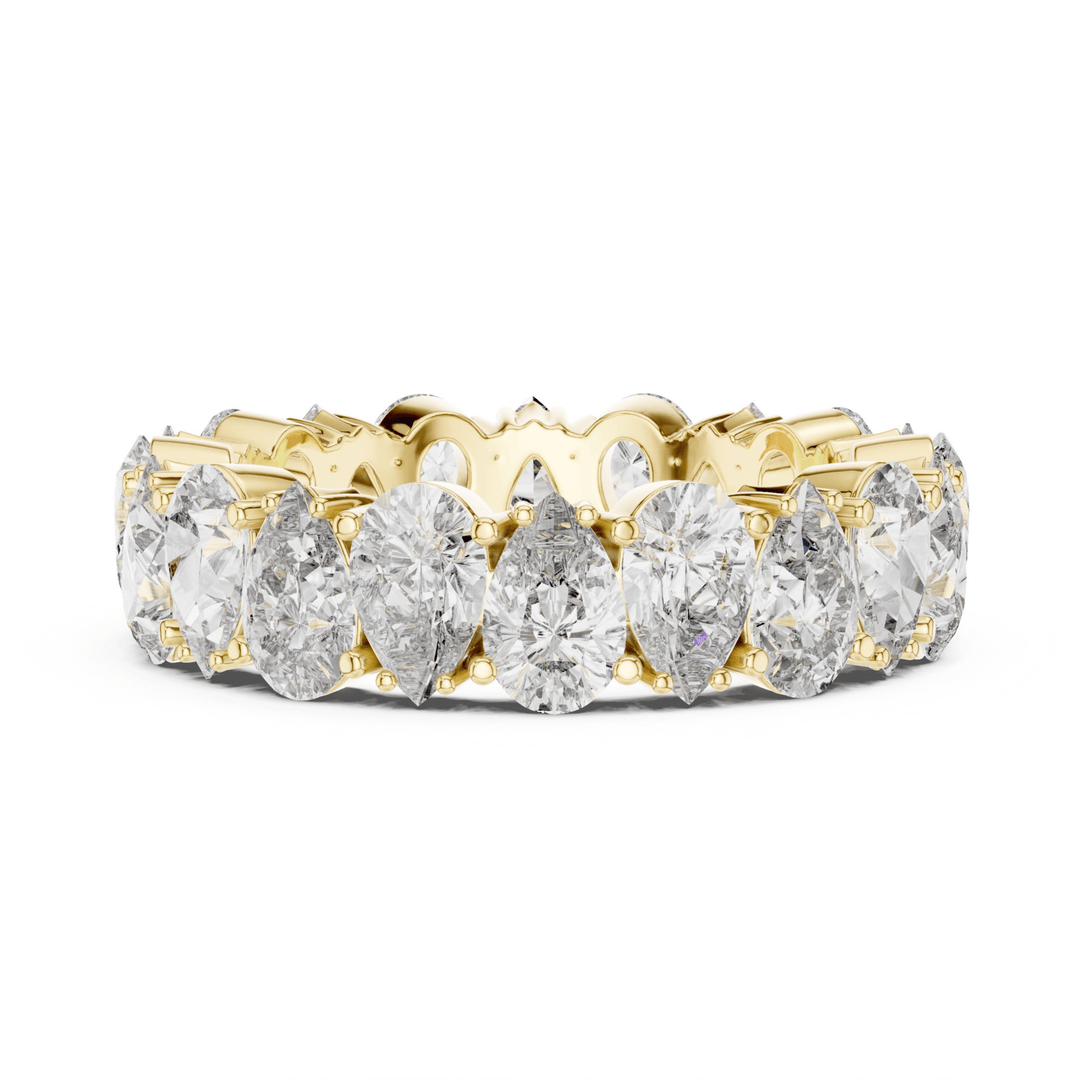 Pear 5 ctw Diamond Eternity Band - B1128 in Wedding Bands by 18 KARATS INC.