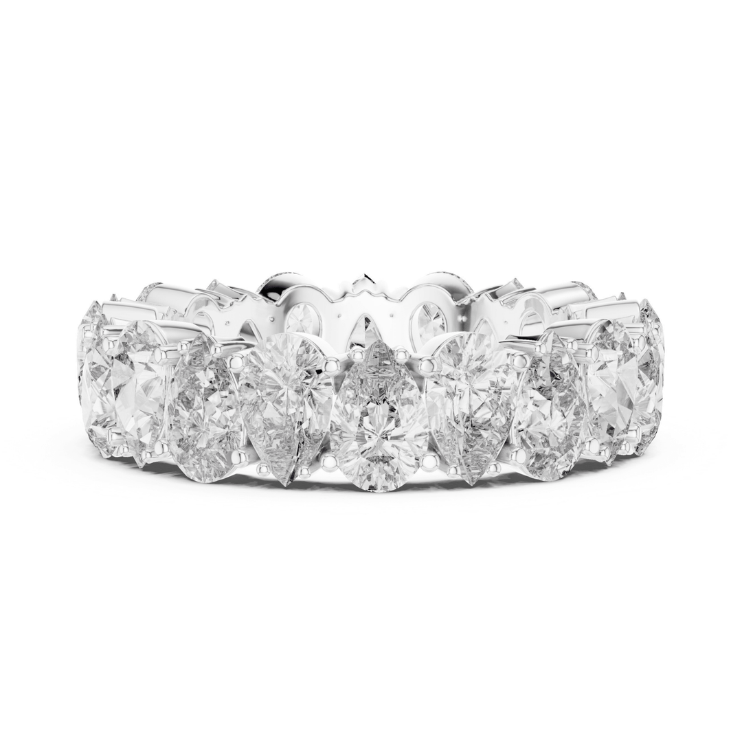 Pear 5 ctw Diamond Eternity Band - B1128 in Wedding Bands by 18 KARATS INC.