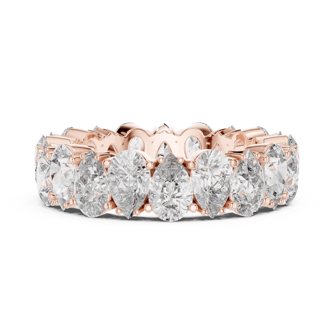 Pear 5 ctw Diamond Eternity Band - B1128 in Wedding Bands by 18 KARATS INC.