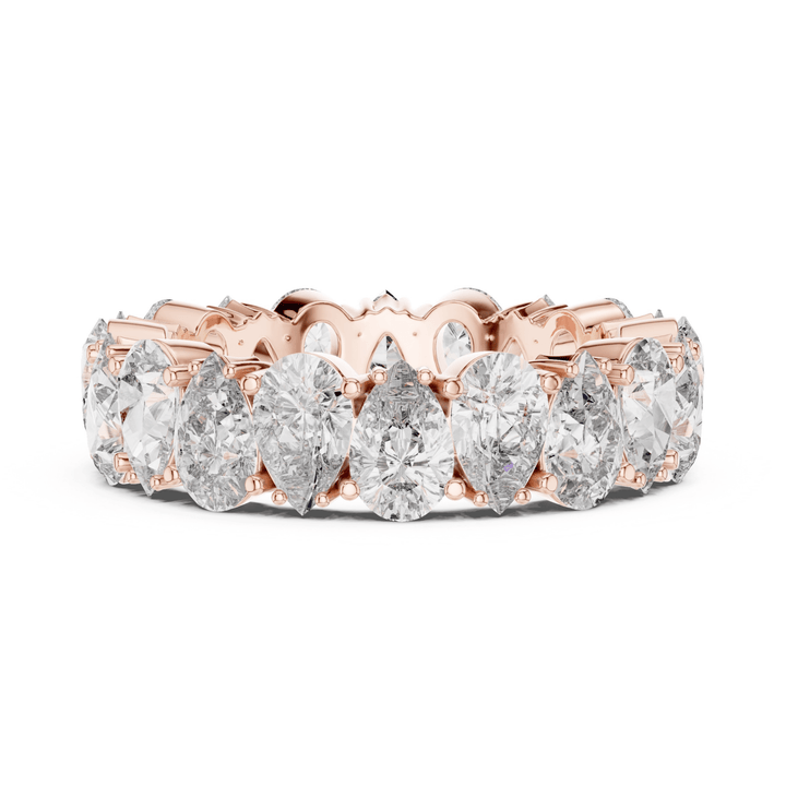 Pear 5 ctw Diamond Eternity Band - B1128 in Wedding Bands by 18 KARATS INC.