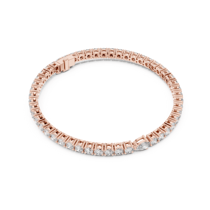 Pear Accent 5.75 ctw Diamond Tennis Bracelet - BC119 in Bracelet by 18 KARATS INC.
