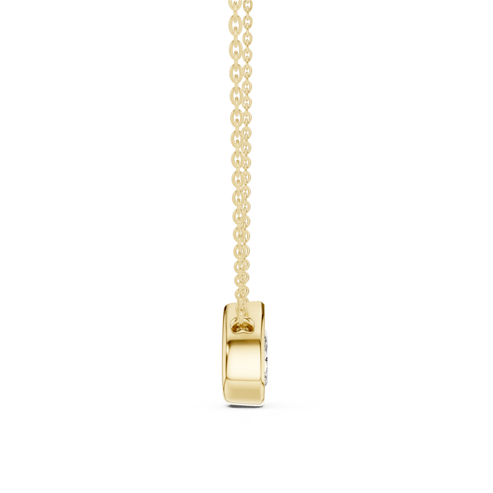 Pear Cut Diamond Bezel Solitaire Pendant - P1135PE in Necklace by 18 KARATS INC.