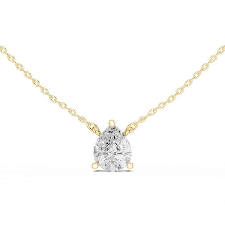 Pear Cut Diamond Solitaire Pendant - P1134PE in Necklace by 18 KARATS INC.