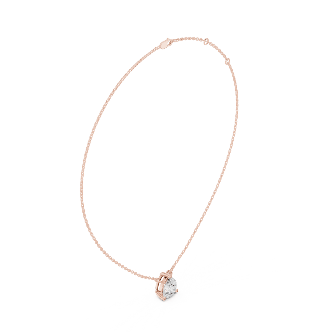 Pear Cut Diamond Solitaire Pendant - P1134PE in Necklace by 18 KARATS INC.