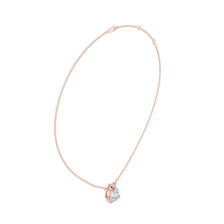 Pear Cut Diamond Solitaire Pendant - P1134PE in Necklace by 18 KARATS INC.