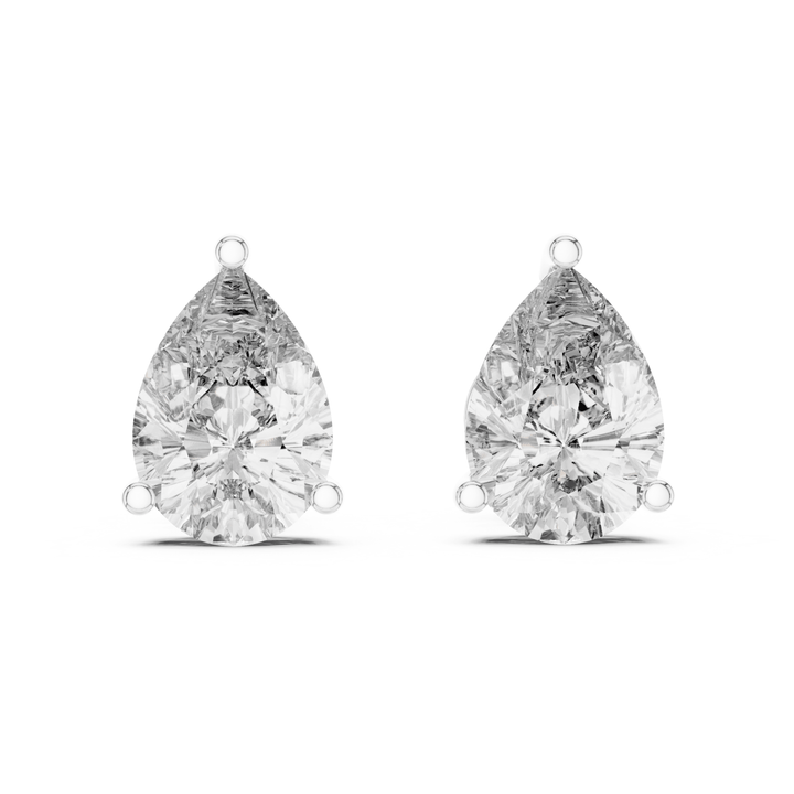 Pear Shape Diamond Stud Earrings - E1148 in Earrings by 18 KARATS INC.