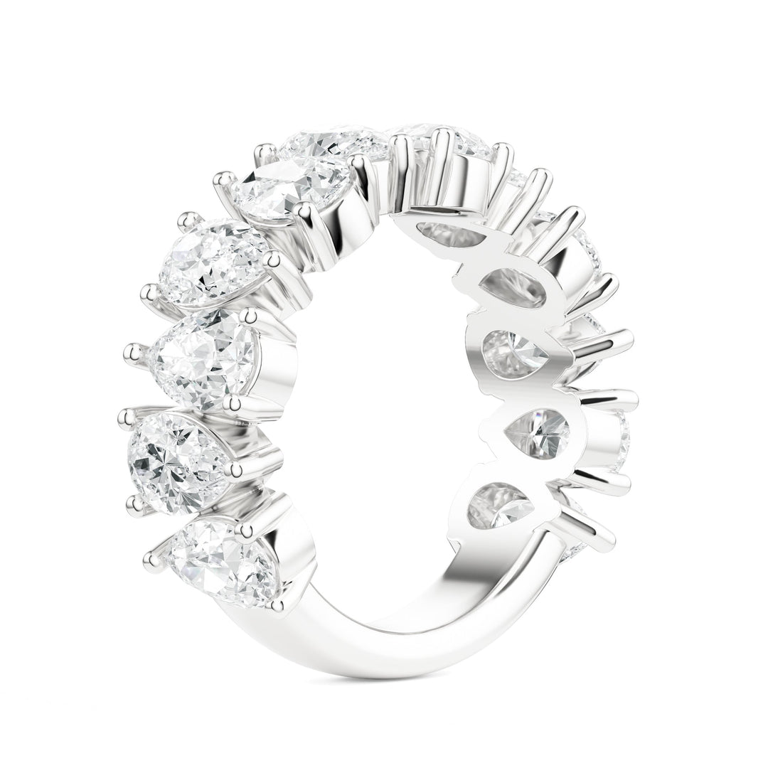 Pear Shape Diamond Wedding Band in Wedding Bands by 18 KARATS INC.