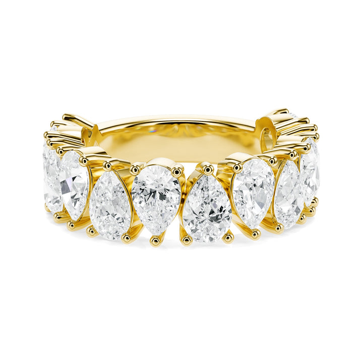 Pear Shape Diamond Wedding Band in Wedding Bands by 18 KARATS INC.