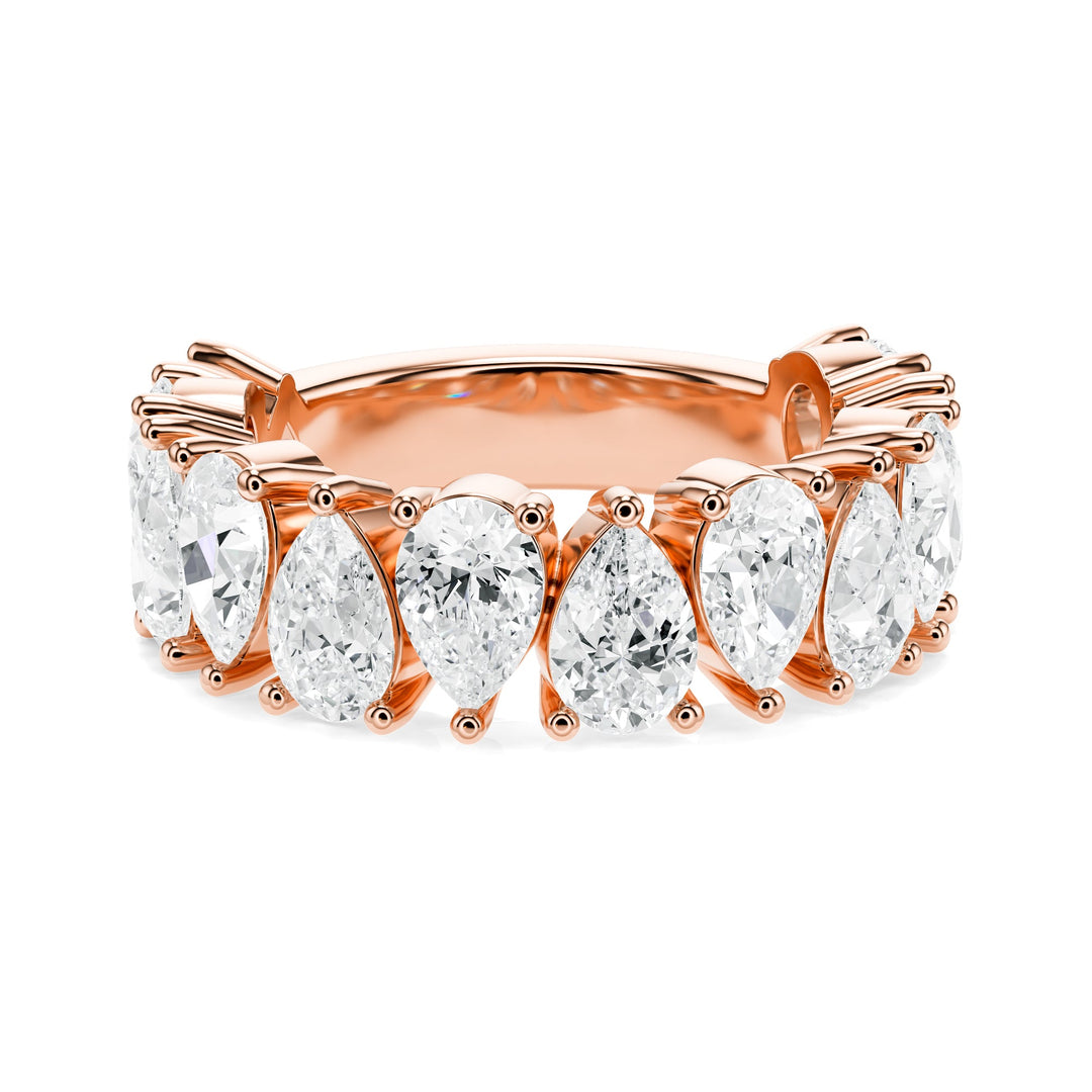 Pear Shape Diamond Wedding Band in Wedding Bands by 18 KARATS INC.