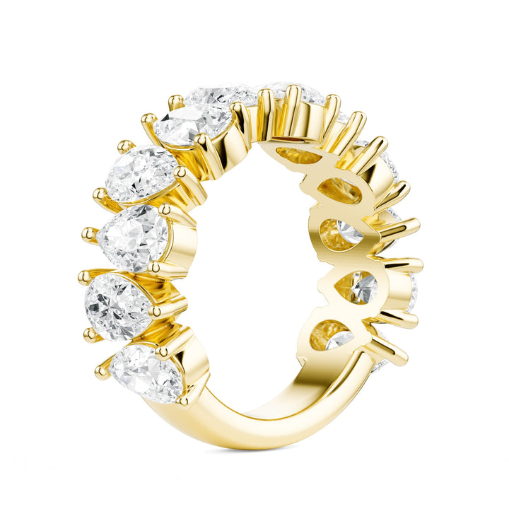 Pear Shape Diamond Wedding Band in Wedding Bands by 18 KARATS INC.
