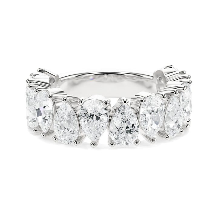 Pear Shape Diamond Wedding Band in Wedding Bands by 18 KARATS INC.