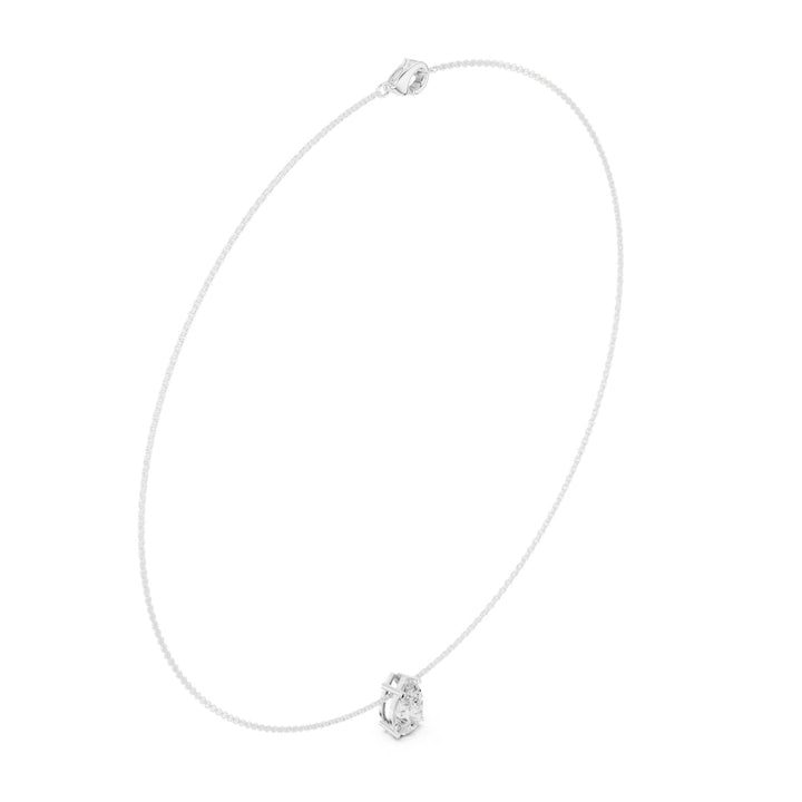 Pear Solitaire 3.0 ctw Diamond Necklace - P1120 in Necklace by 18 KARATS INC.