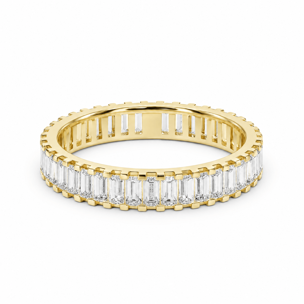 Precision Baguette Eternity Band in Wedding Bands by 18 KARATS INC.