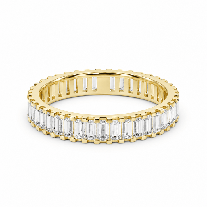 Precision Baguette Eternity Band in Wedding Bands by 18 KARATS INC.