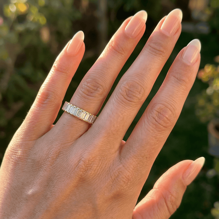 Precision Emerald Eternity Band - B1011 in by 18 KARATS INC.