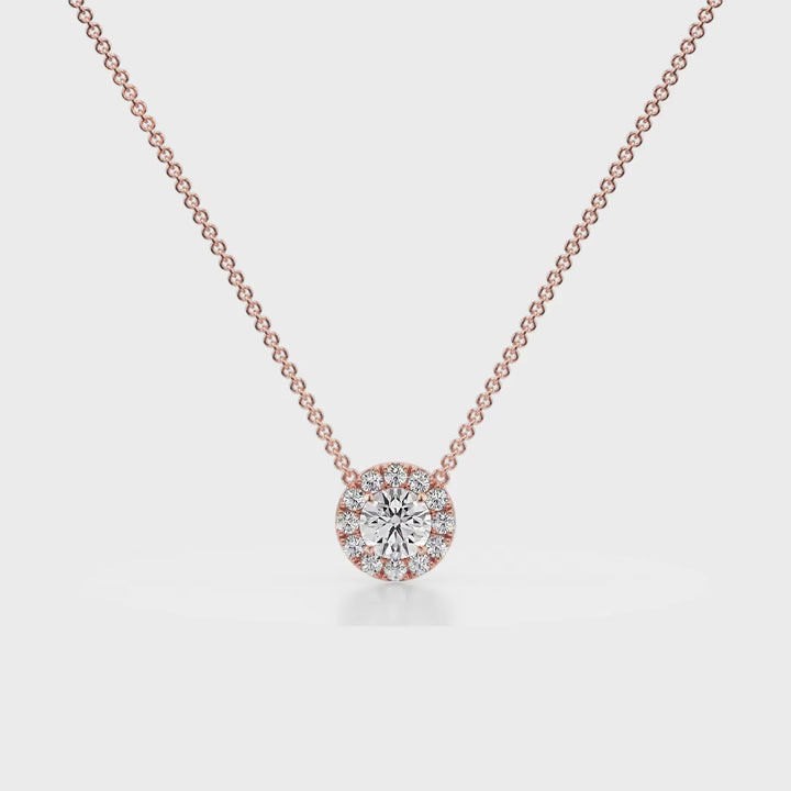 True Sparkle Halo Pendant - P1105