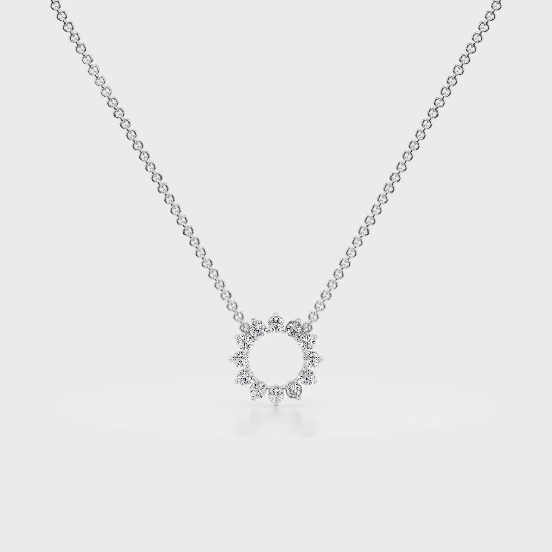 Eternal Love Pendant 18K White Gold