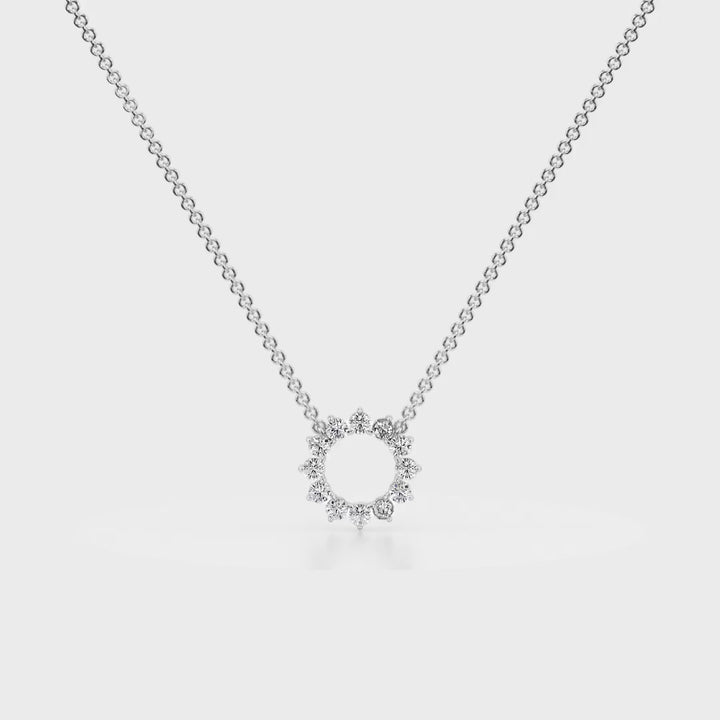 Eternal Love Pendant 18K White Gold