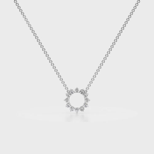 Eternal Love Pendant 18K White Gold