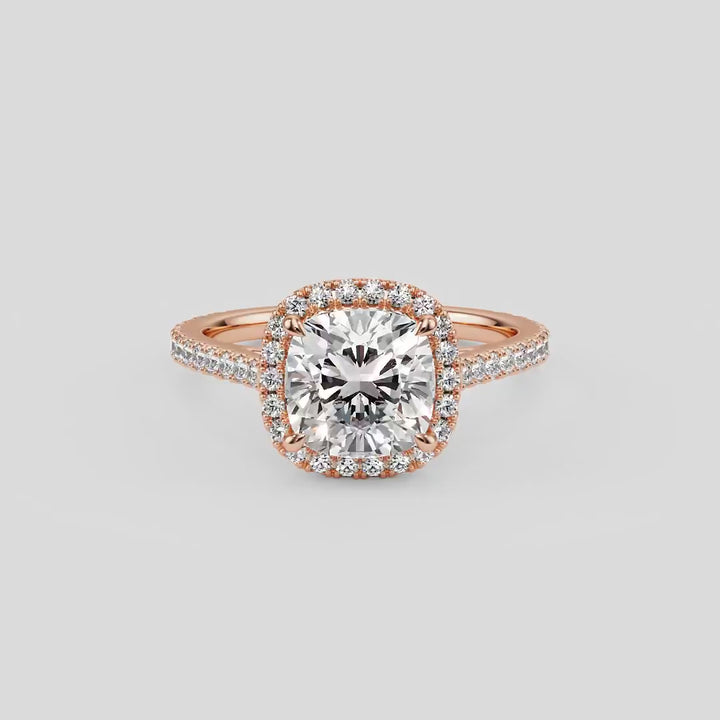 Royal Cushion Elegance Engagement Ring - R1204