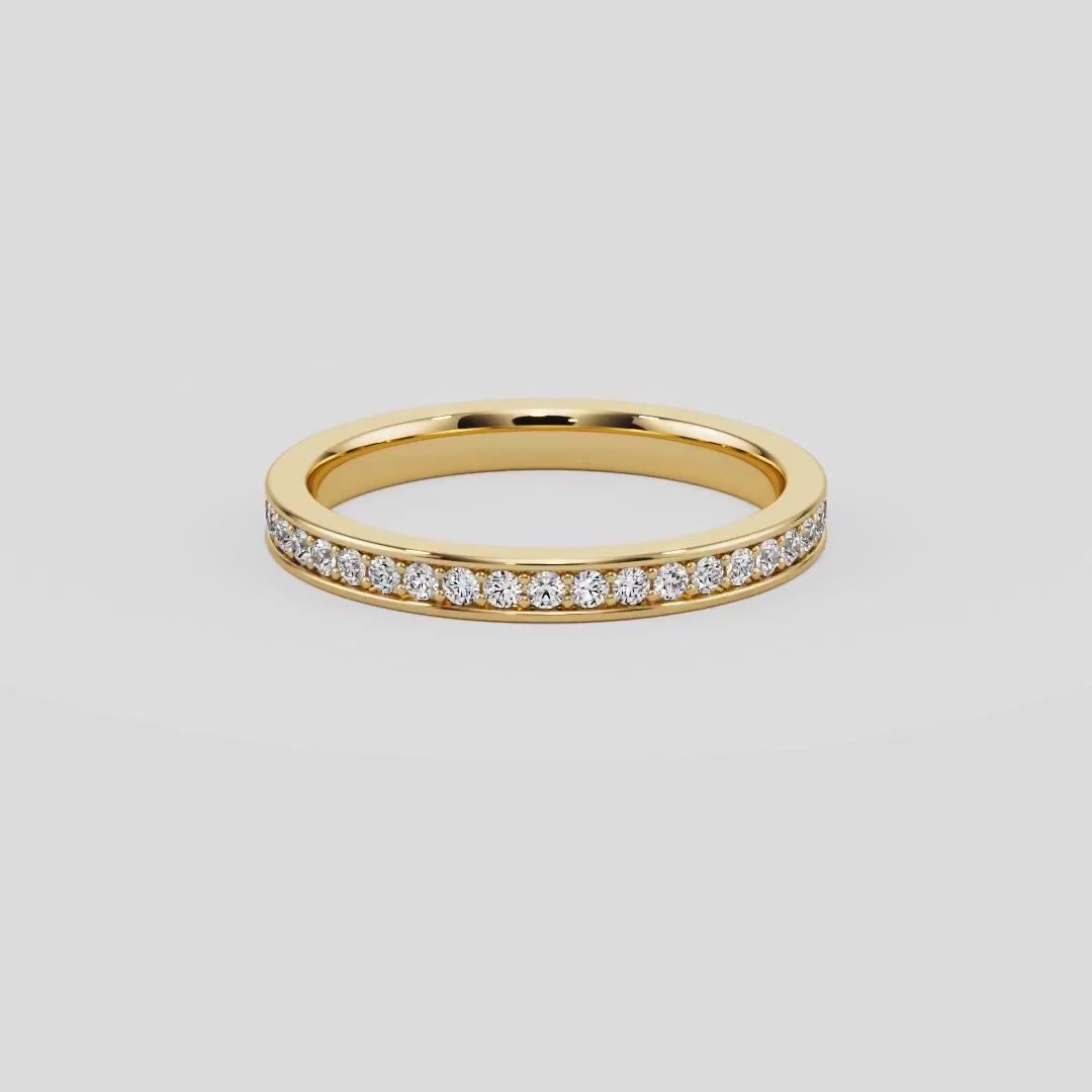 Pave Wedding Band - B1002