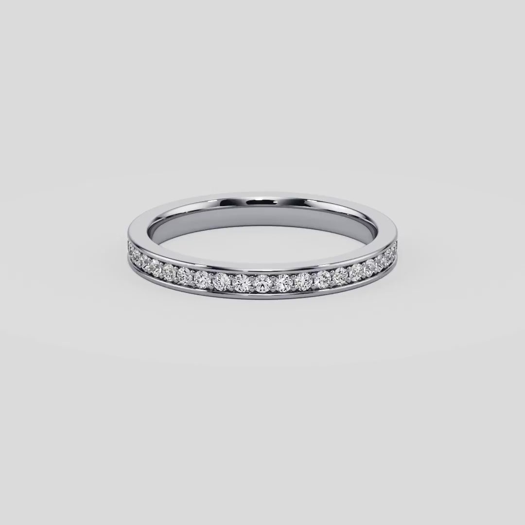 Pave Wedding Band - B1002