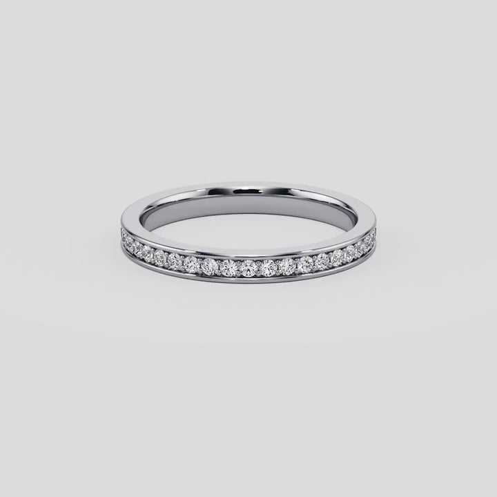 Pave Wedding Band - B1002
