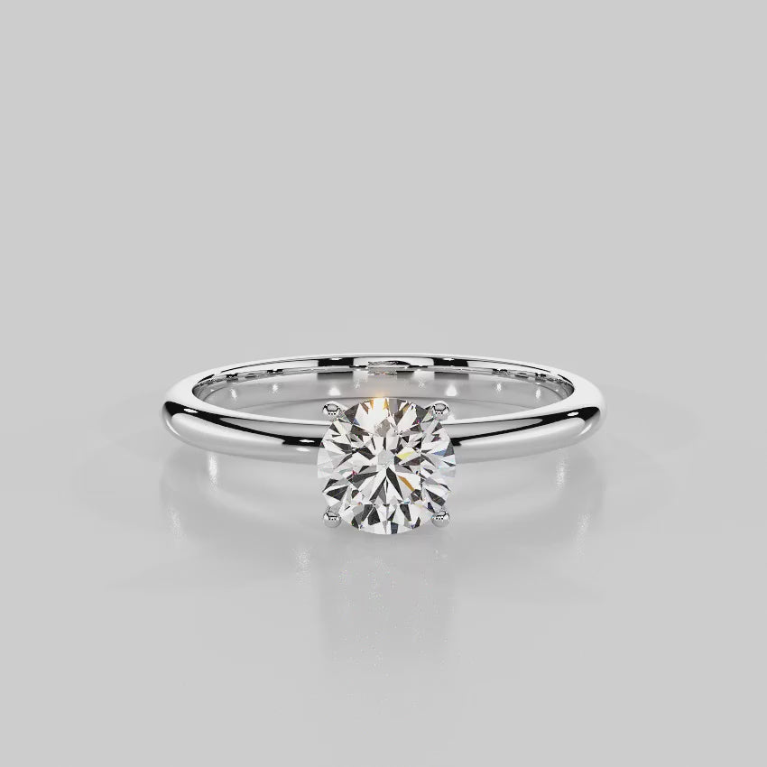 Classic Promise Solitaire Engagement Ring - R1004