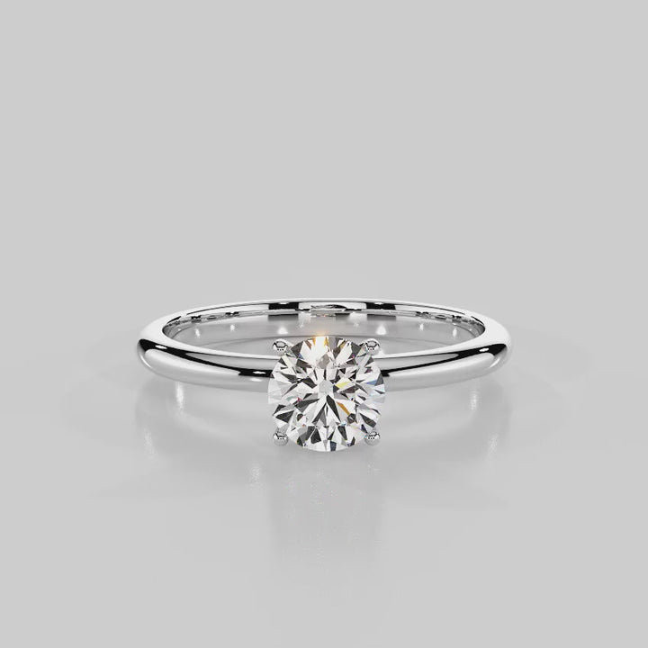 Classic Promise Solitaire Engagement Ring - R1004