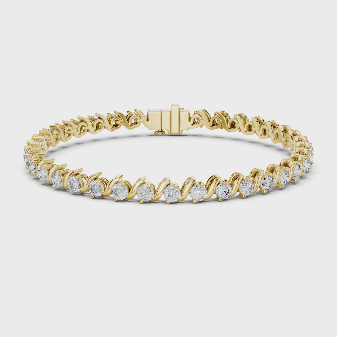 Diamond Twist 3.6 ctw Tennis Bracelet - BC114