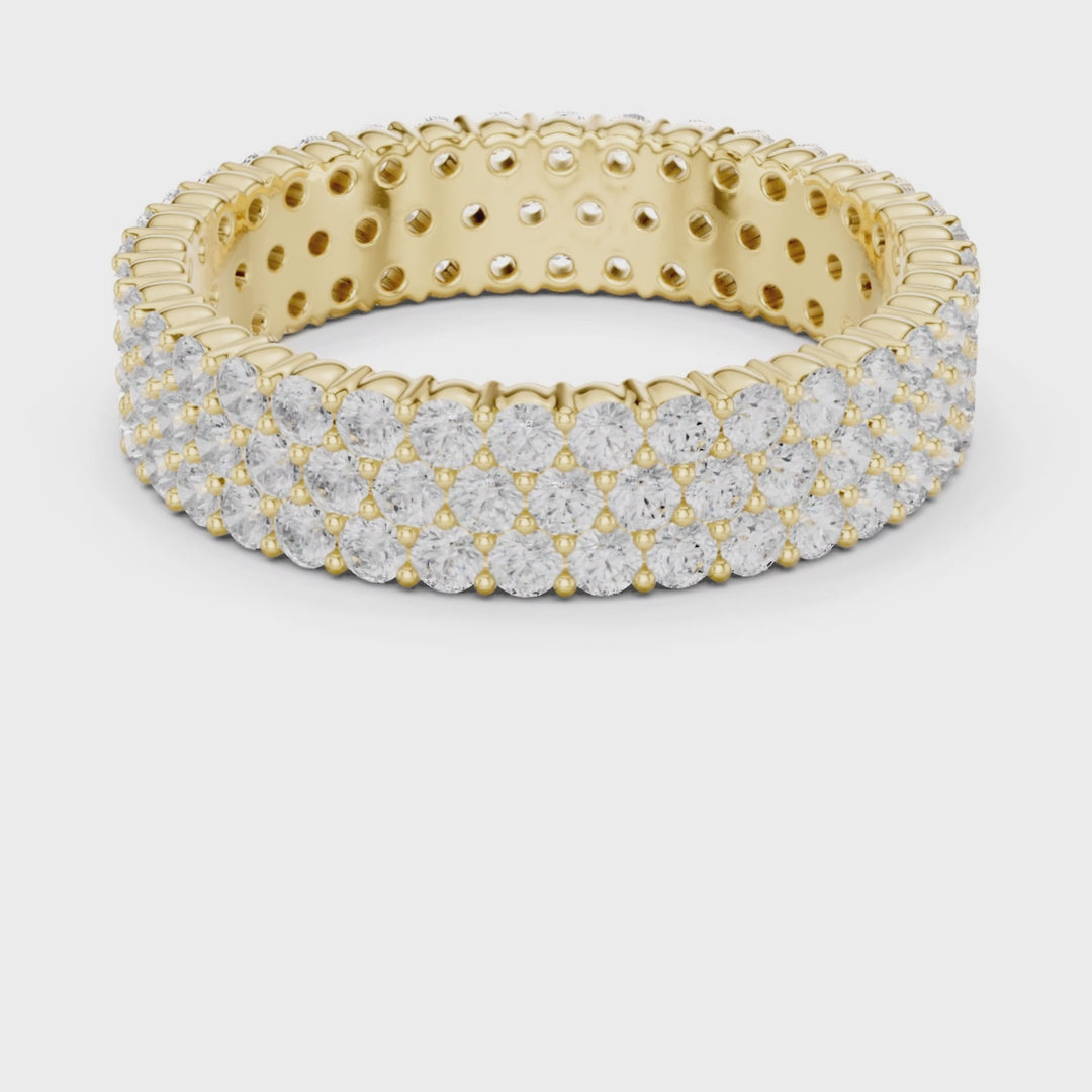 Multi-Row Round 1.94 ctw Diamond Eternity Band - B1147