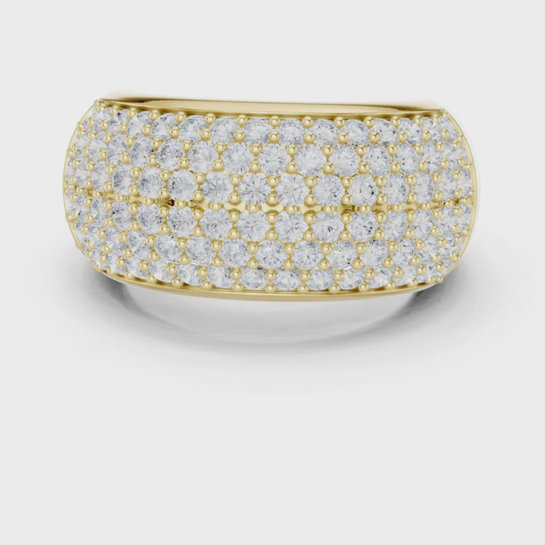 Wide Dome 1.7 ctw Diamond Band - B1159