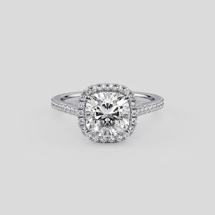 Royal Cushion Elegance Engagement Ring - R1204