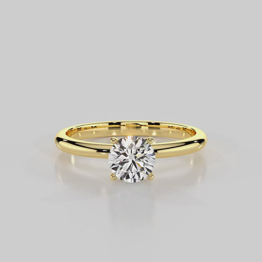 Classic Promise Solitaire Engagement Ring - R1004