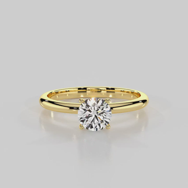 Classic Promise Solitaire Engagement Ring - R1004