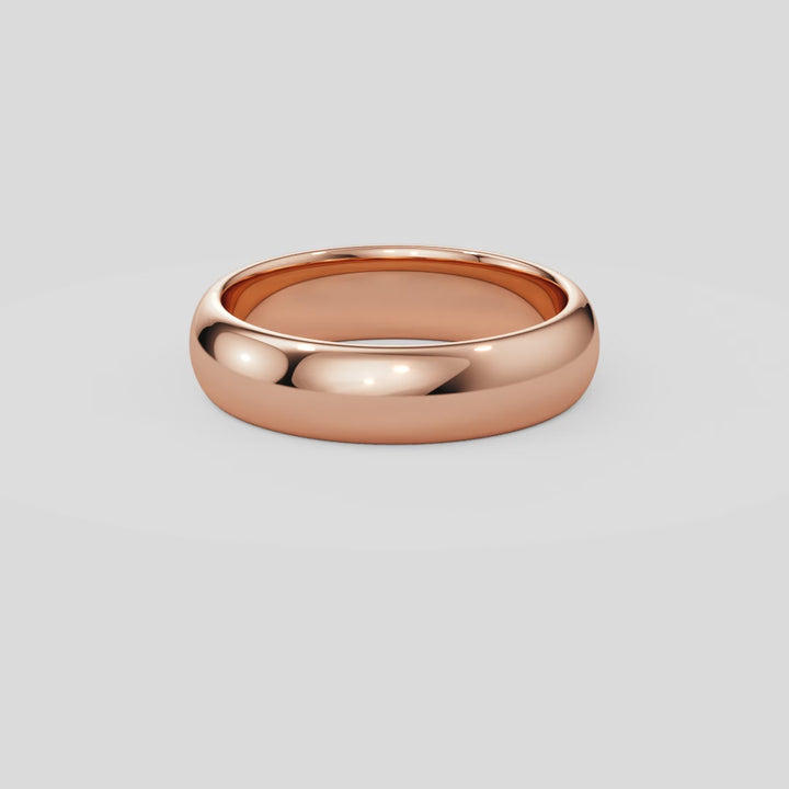 True Love Flat Plain Wedding Band - B1009