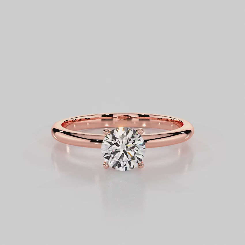 Classic Promise Solitaire Engagement Ring - R1004