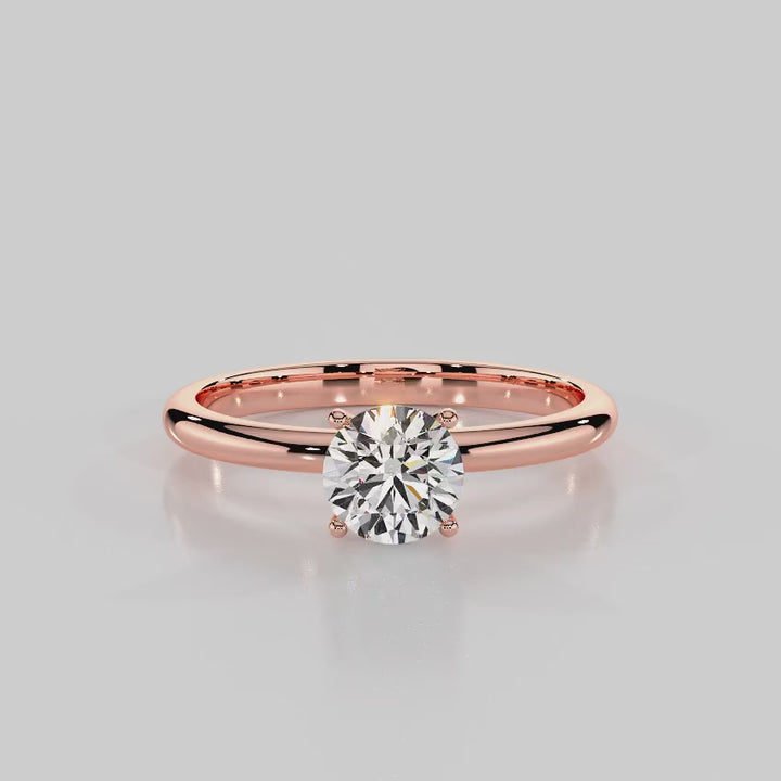 Classic Promise Solitaire Engagement Ring - R1004