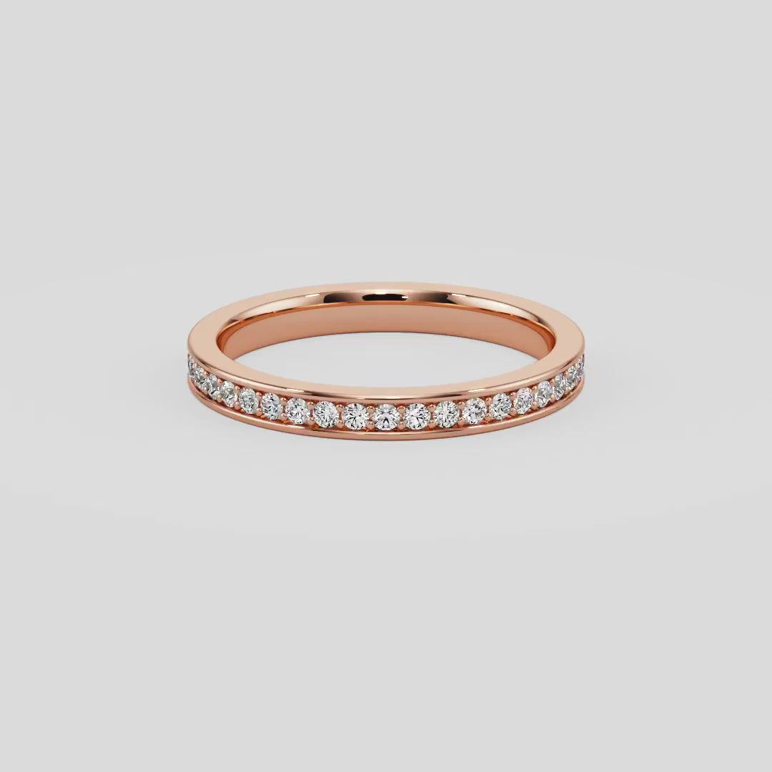Pave Wedding Band - B1002