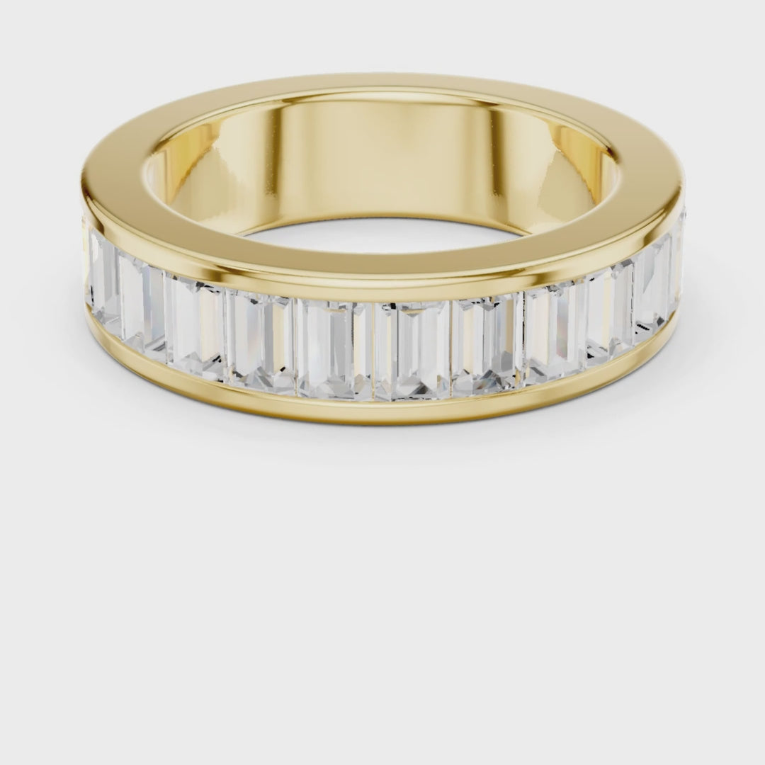Channel Set Baguette 2.2 ctw Diamond Band - B1154