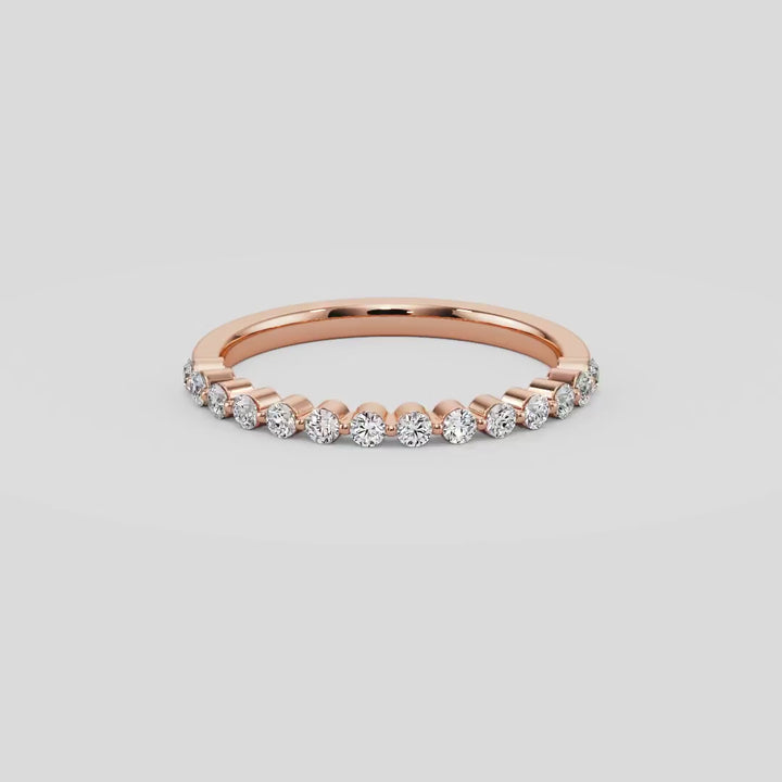 Forever Love Shared Prong Wedding Band - B1005