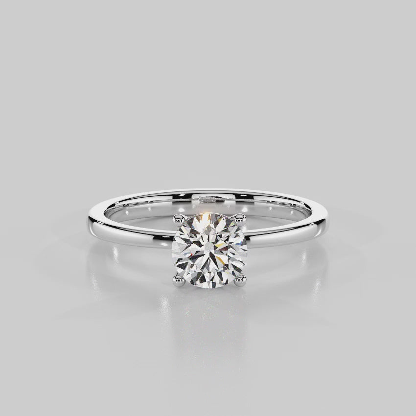 Classic Elegance Solitaire Engagement Ring - R1001