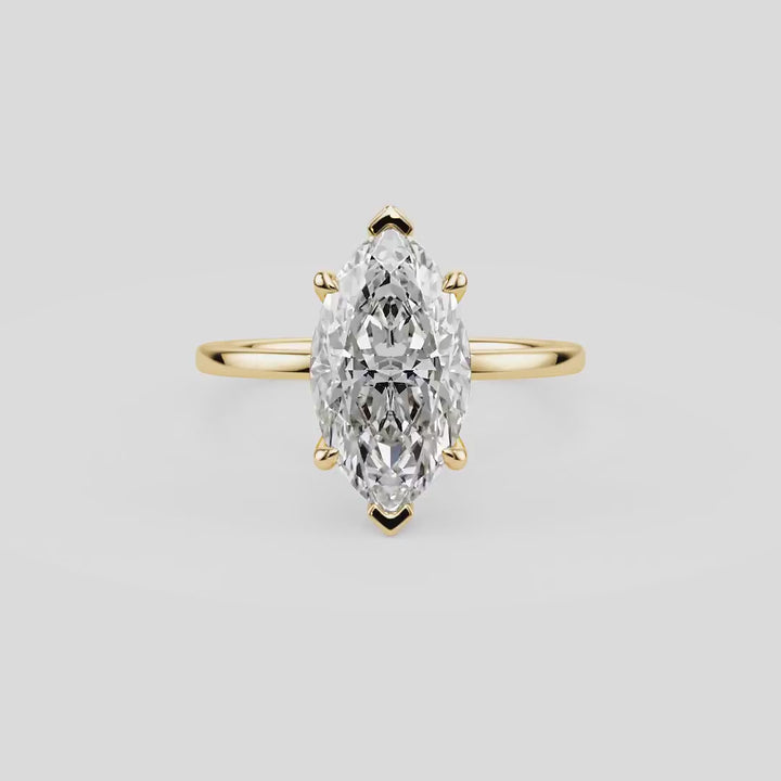 Marquise Dream Solitaire Engagement Ring - R1011