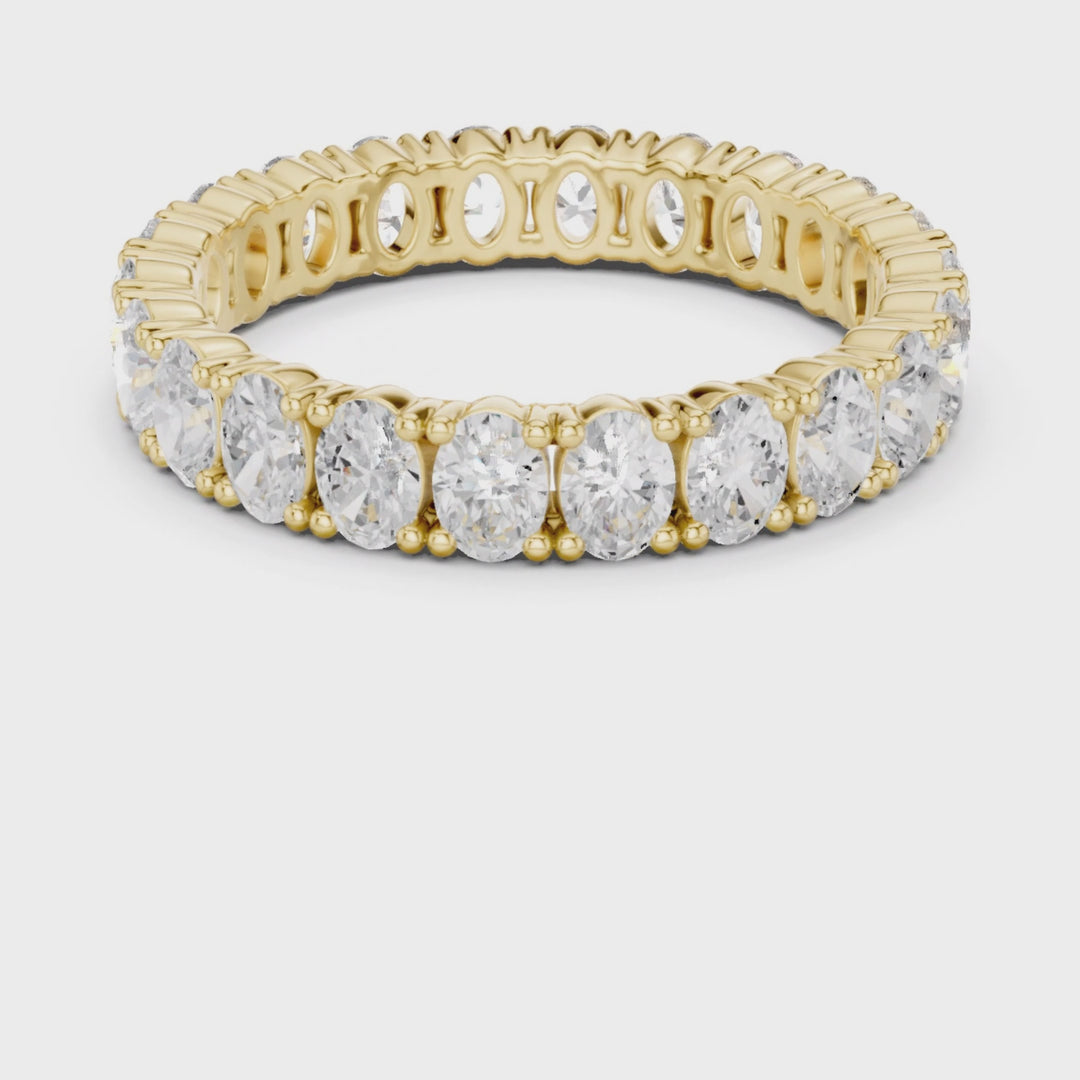 Classic Oval Cut 1.92 ctw Diamond Eternity Band - B1181